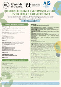 Questione ecologica e mutamento sociale